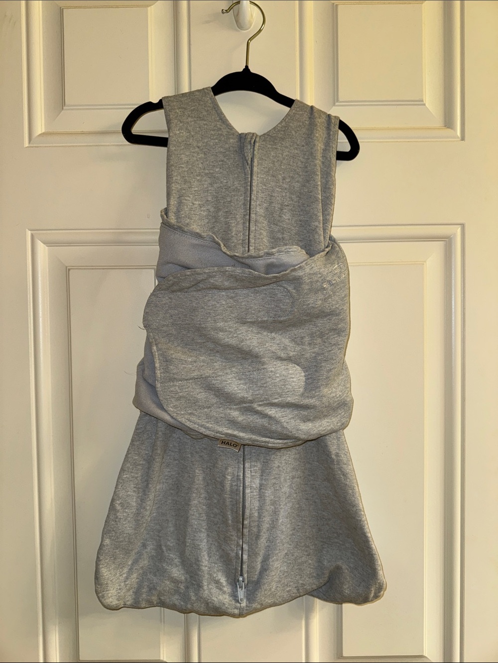 Halo Grey Zip Sleep Sack Swaddle